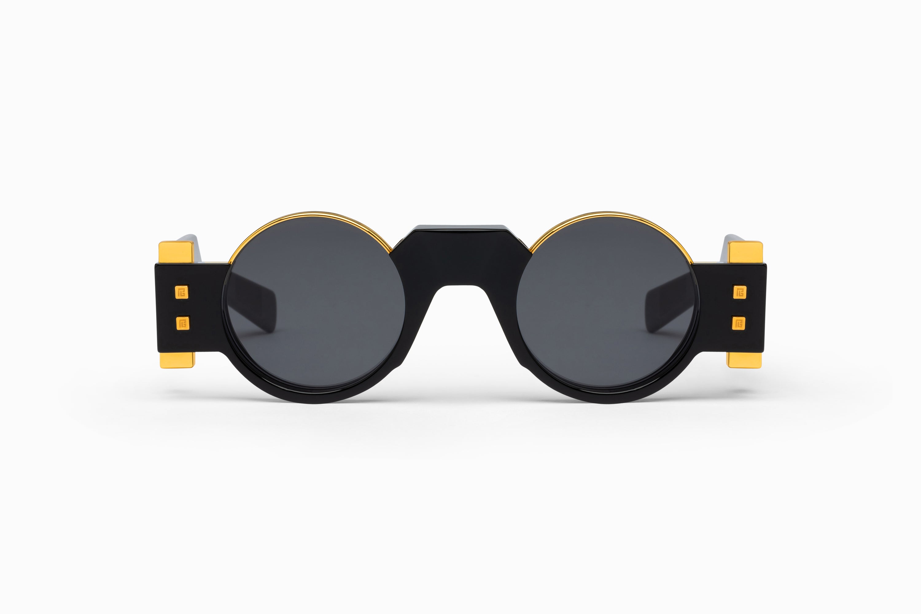 Unisex | Olivier - II Sunglass | Black - Gold | Dark Grey