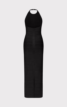 Halter Bandage Gown | Black