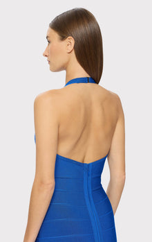 Halter Bandage Gown | Bright Blue