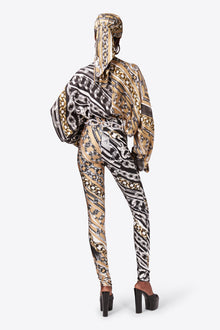 Chain Printed Crystal Link Blouse | Multi