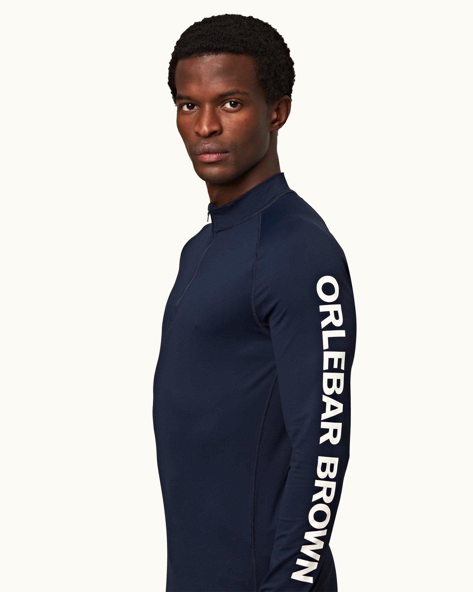 Bray Navy Half-Zip Rash Guard | Navy