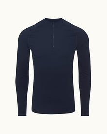 Bray Navy Half-Zip Rash Guard | Navy