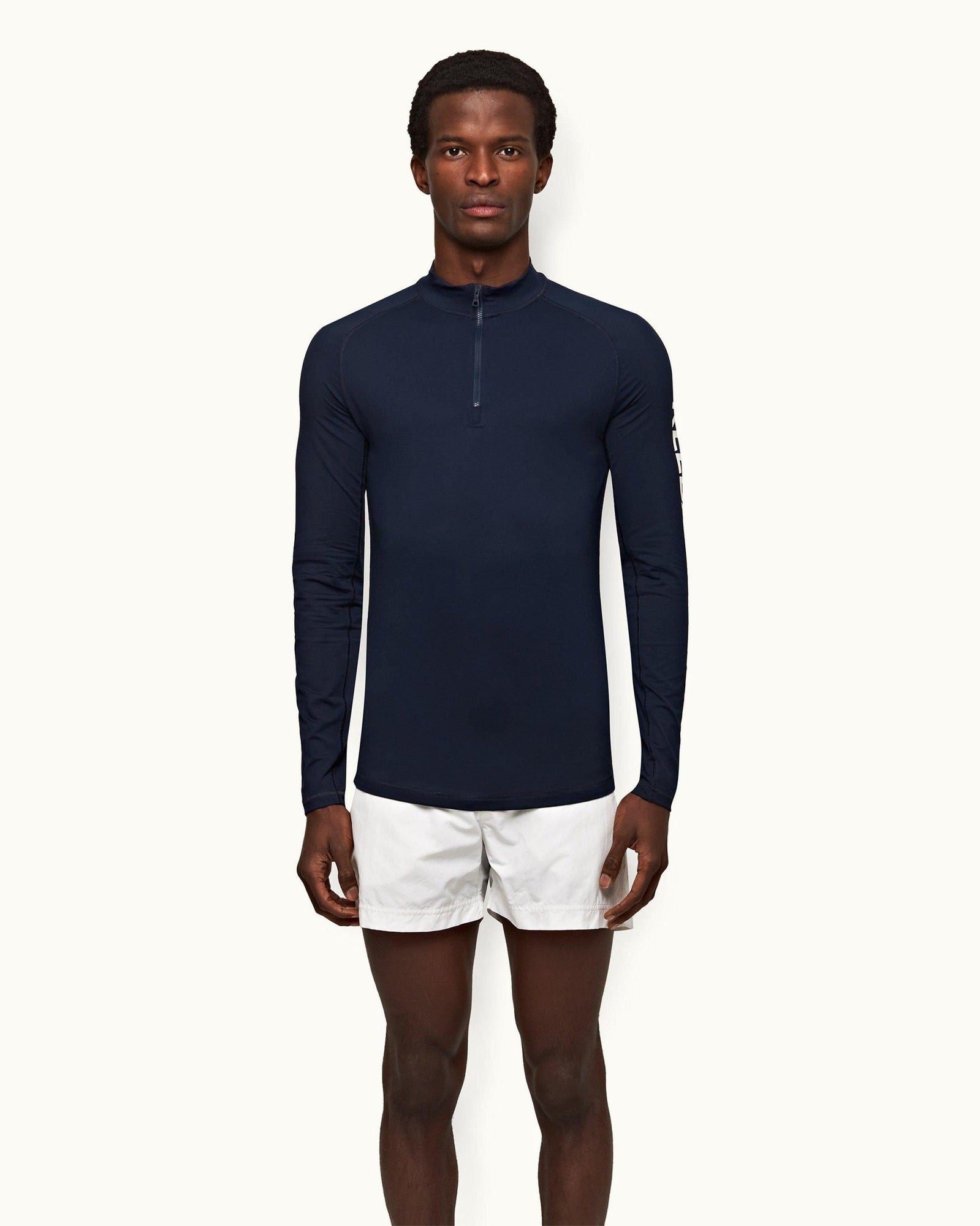 Bray Navy Half-Zip Rash Guard | Navy