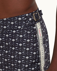 Dark Sapphire/Sea Mist Bandana Mid-Length Swim Shorts | Dark Sapphire/Sea Mist