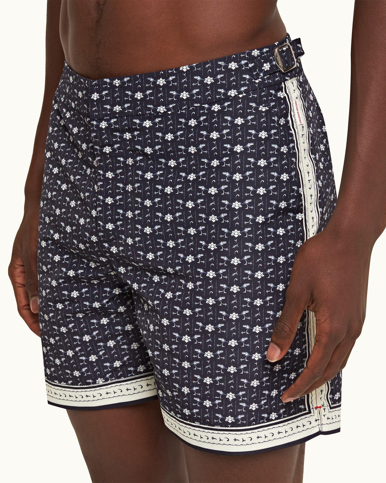 Dark Sapphire/Sea Mist Bandana Mid-Length Swim Shorts | Dark Sapphire/Sea Mist