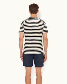 Bulldog Cotton Twill Navy Mid-Length Shorts | Navy