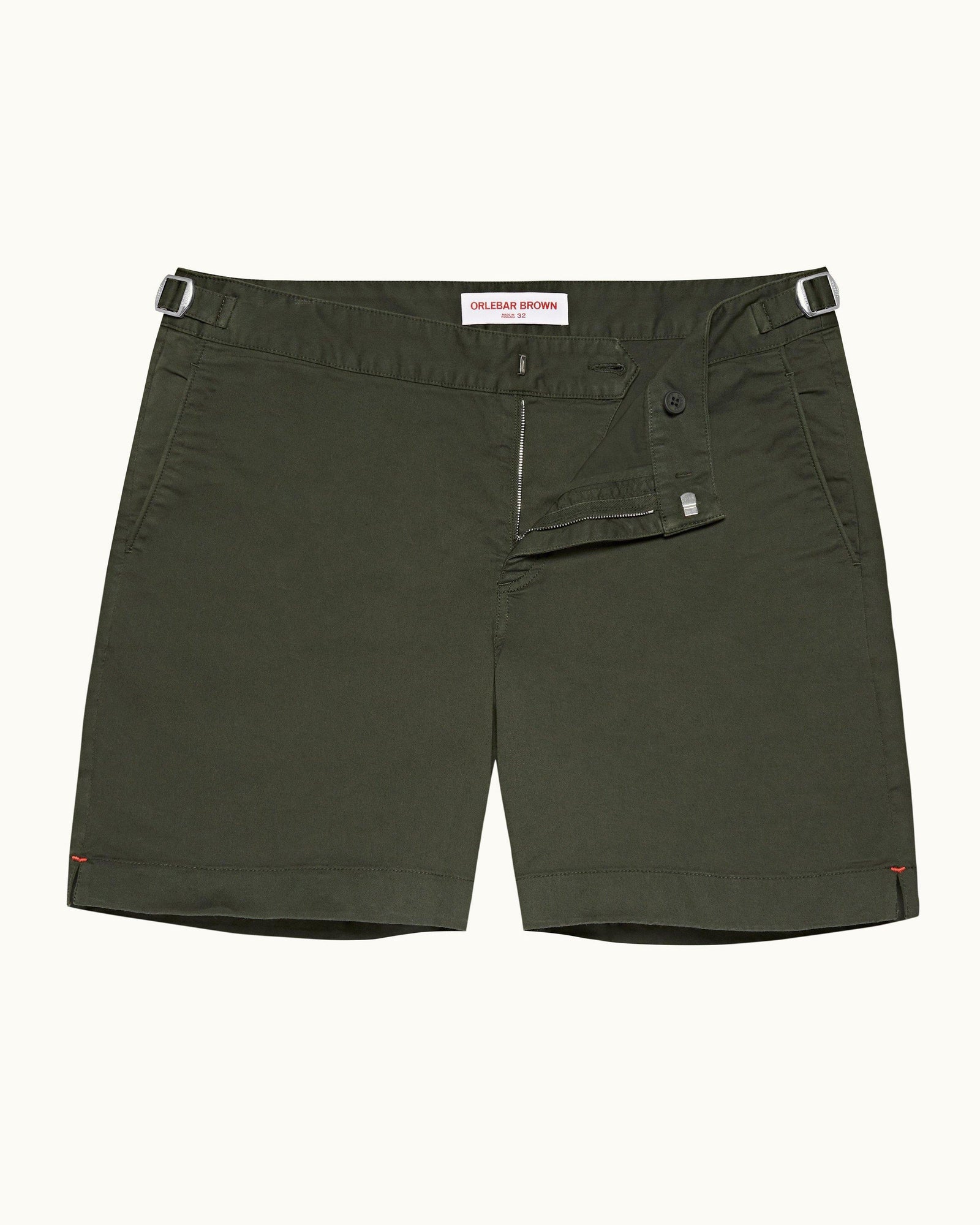 Forest Night Mid-Length Cotton Twill Shorts | Forest Night