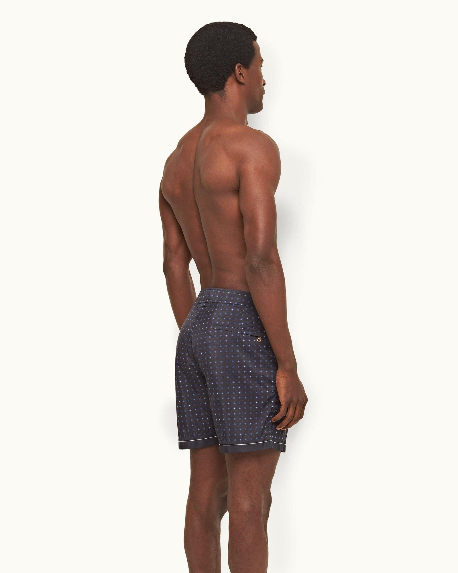 Bulldog Night Iris Cravat Mid-Length Swim Shorts | Night Iris
