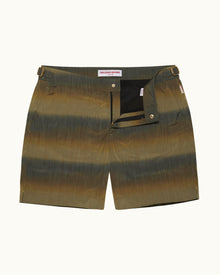 Mid-Length Swim Shorts In Gold Fade | Gold