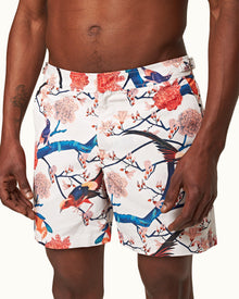 Bulldog White Sand Flight Of Fantasy Mid-Length Swim Shorts | White Sand