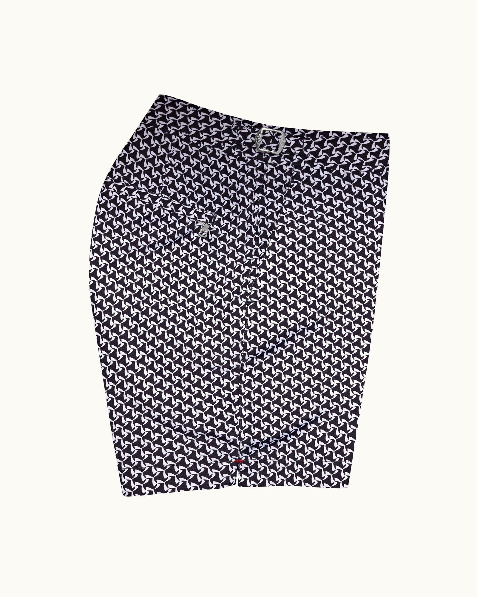 Bulldog Night Iris Gyre Mid-Length Swim Shorts | Night Iris