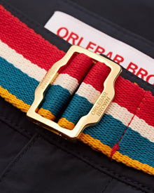 Night Iris O.B Stripe Belt Mid-Length Swim Shorts | Night Iris