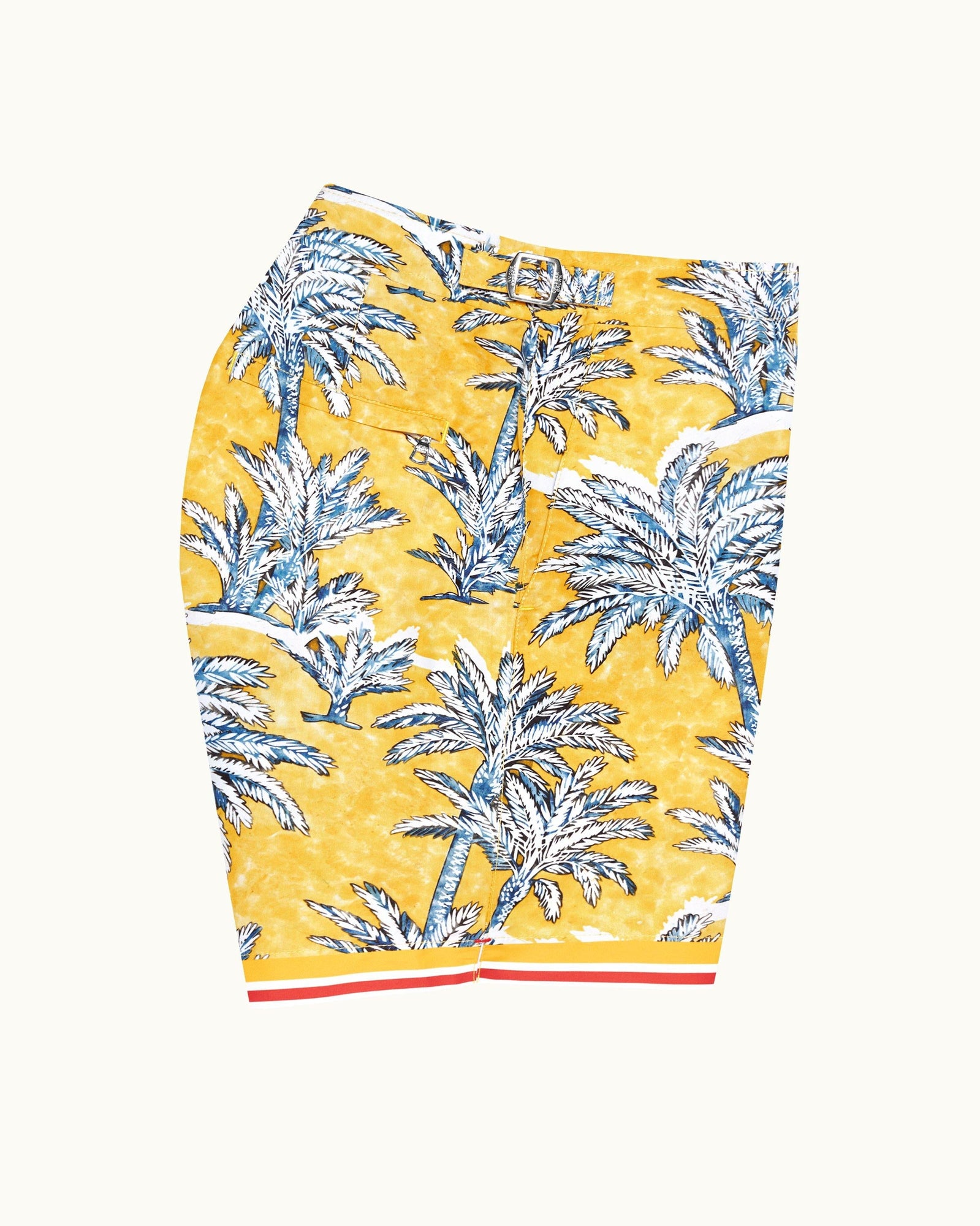 Bulldog Toucan Palm Border Mid-Length Swim Shorts | Toucan