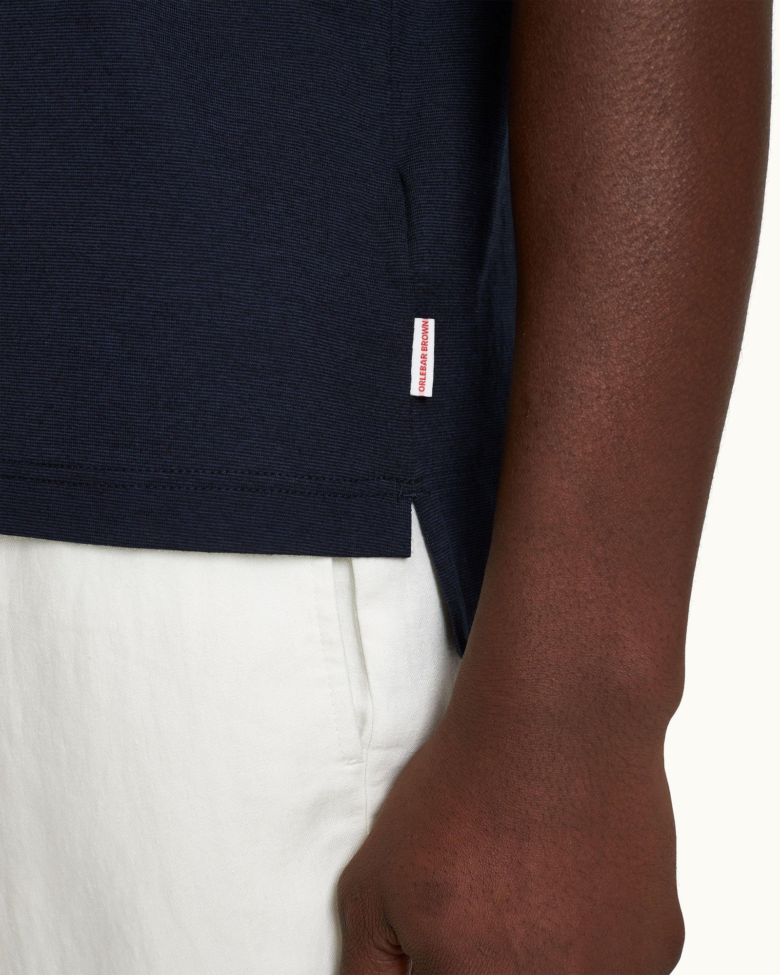 Men | Dominic Stripe Polo | Night Iris