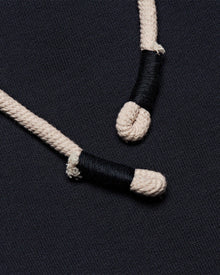 Night Iris Contrast Classic Fit Washed Organic Cotton Sweat Shorts | Night Iris