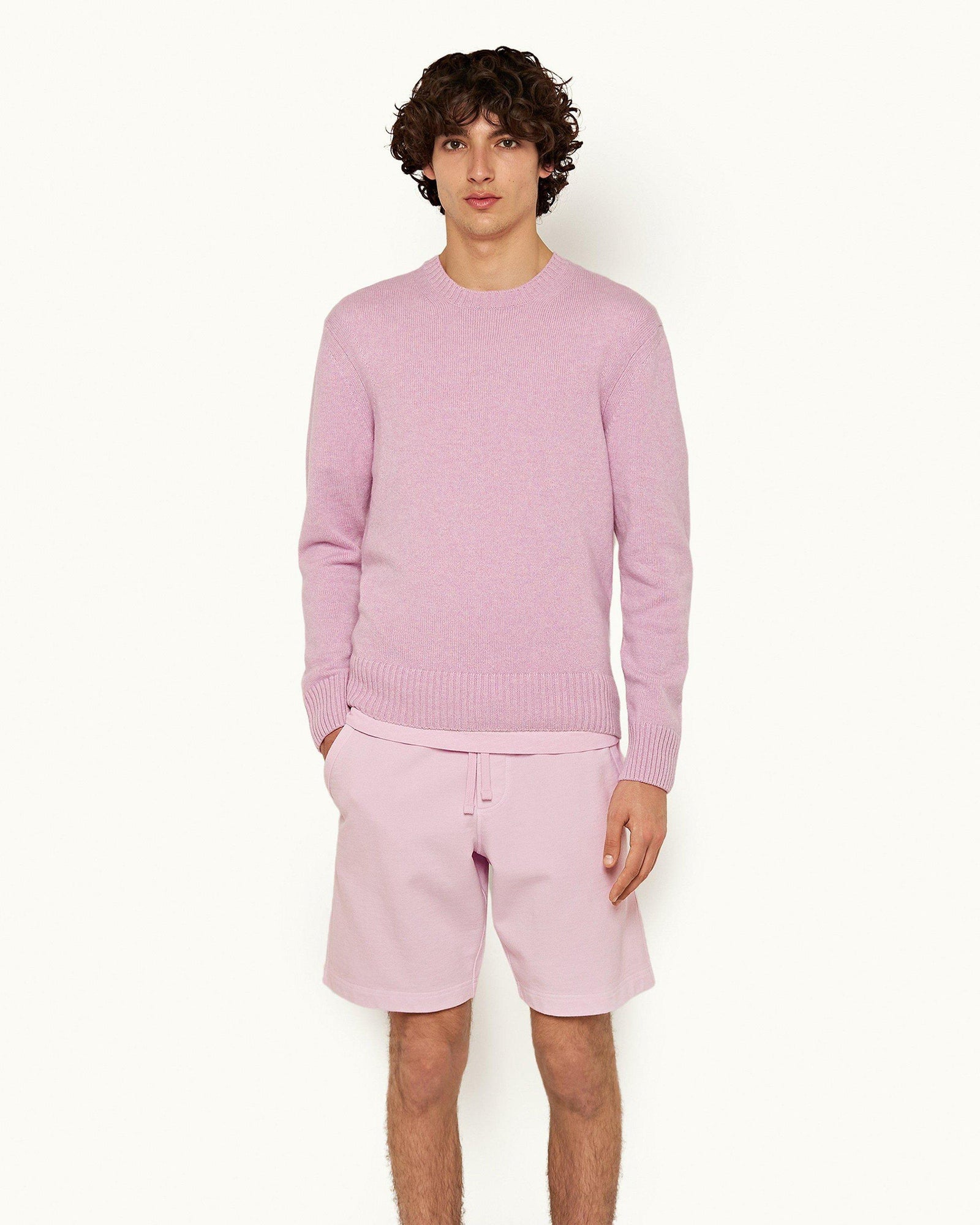 Conch Pink Tailored Fit Organic Cotton Sweat Shorts | Conch Pink
