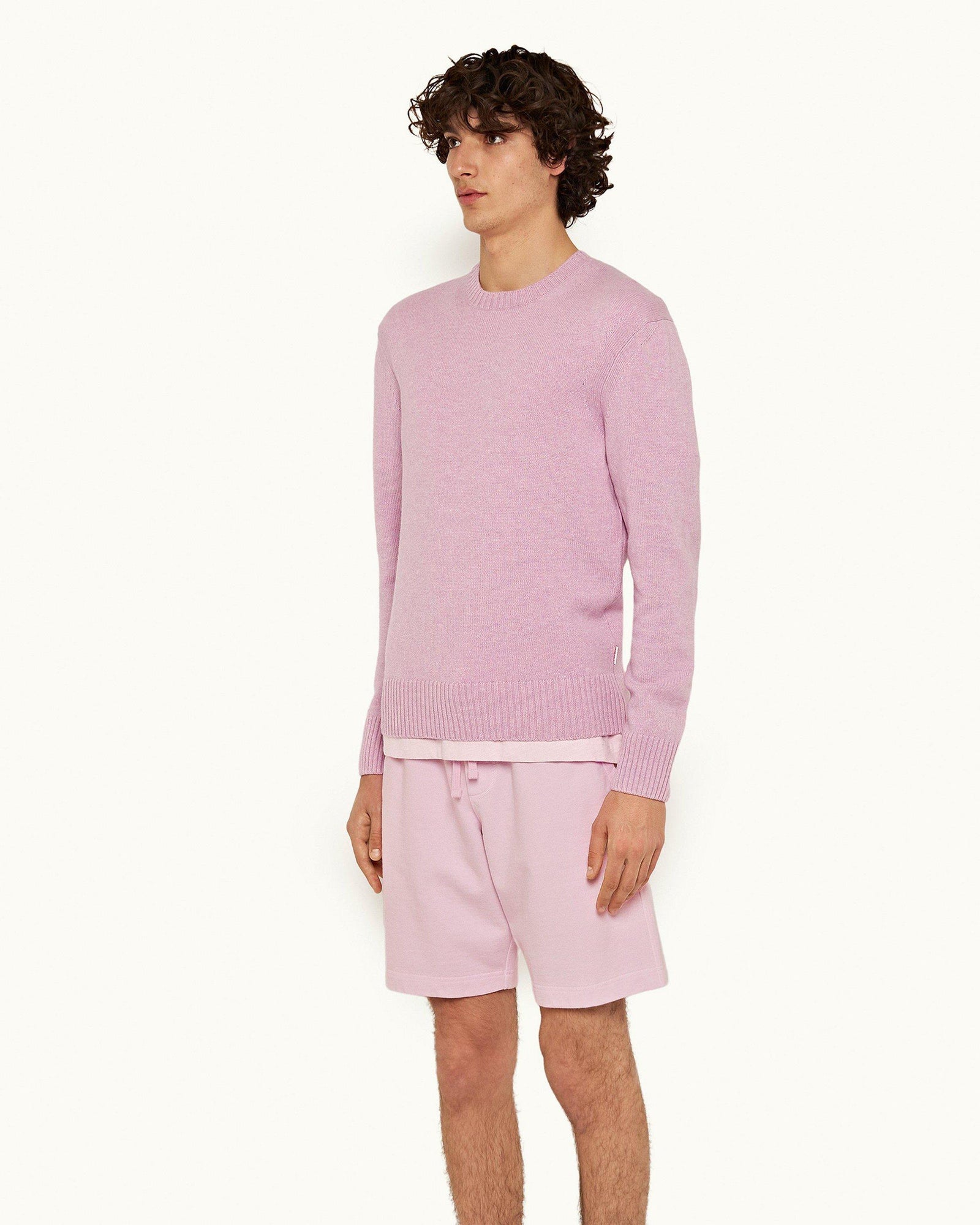 Conch Pink Tailored Fit Organic Cotton Sweat Shorts | Conch Pink