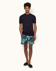 Night Iris Tailored Fit Pointelle T-shirt | Night Iris