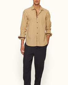 Men | Giles Stripe Shirt | Macchiato