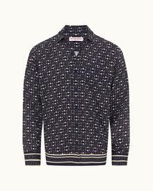 Dark Sapphire/Sea Mist Bandana Relaxed Fit Classic Collar Shirt | Dark Sapphire/Sea Mist