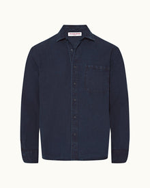 Indigo Denim Easy Fit Cotton Shirt | Indigo