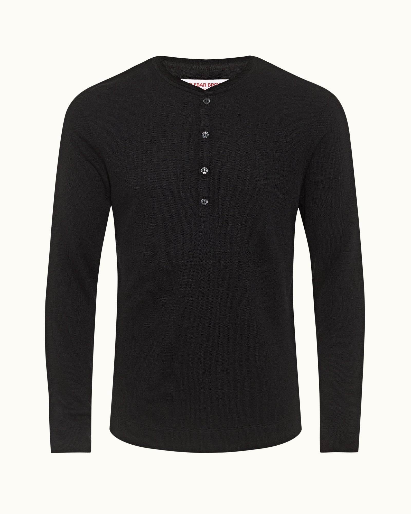 Harrison Cashmere Black Classic Fit Modal-Cashmere T-shirt | Black