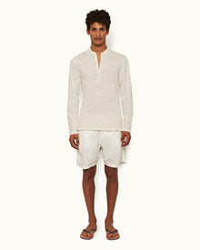 White Sand Classic Fit Garment Dye Long-Sleeve T-shirt | White Sand