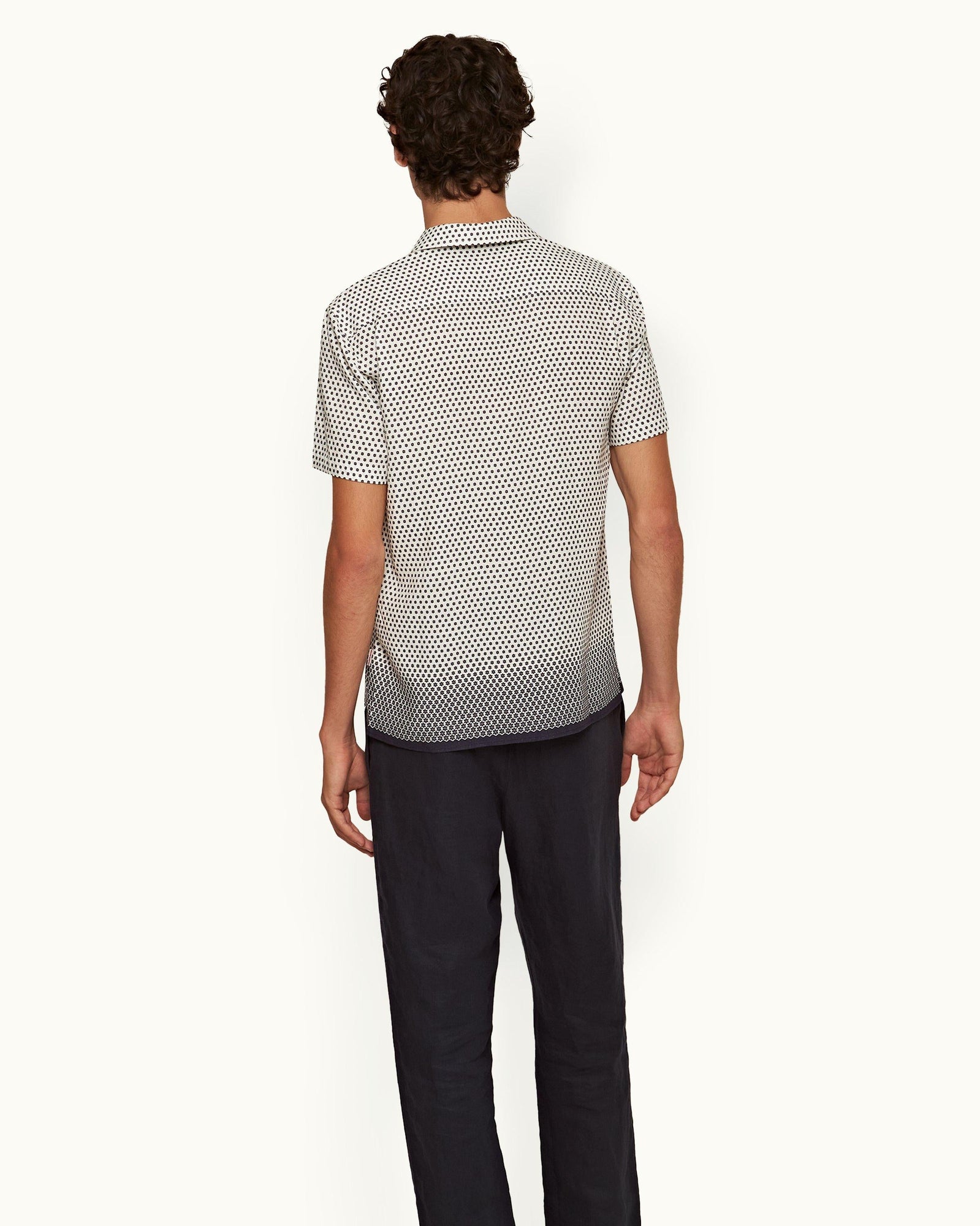 Men | Hibbert Shirt | White/Night Iris