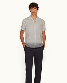 Men | Hibbert Shirt | White/Night Iris