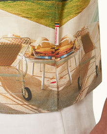 Hibbert Kaufmann Cocktail Photographic Print Classic Fit Capri Collar Shirt | Kaufmann Cocktail