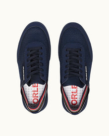 Larson Stripe Navy/Orange O.B Stripe Shoe You Can Swim In | Navy/Orange