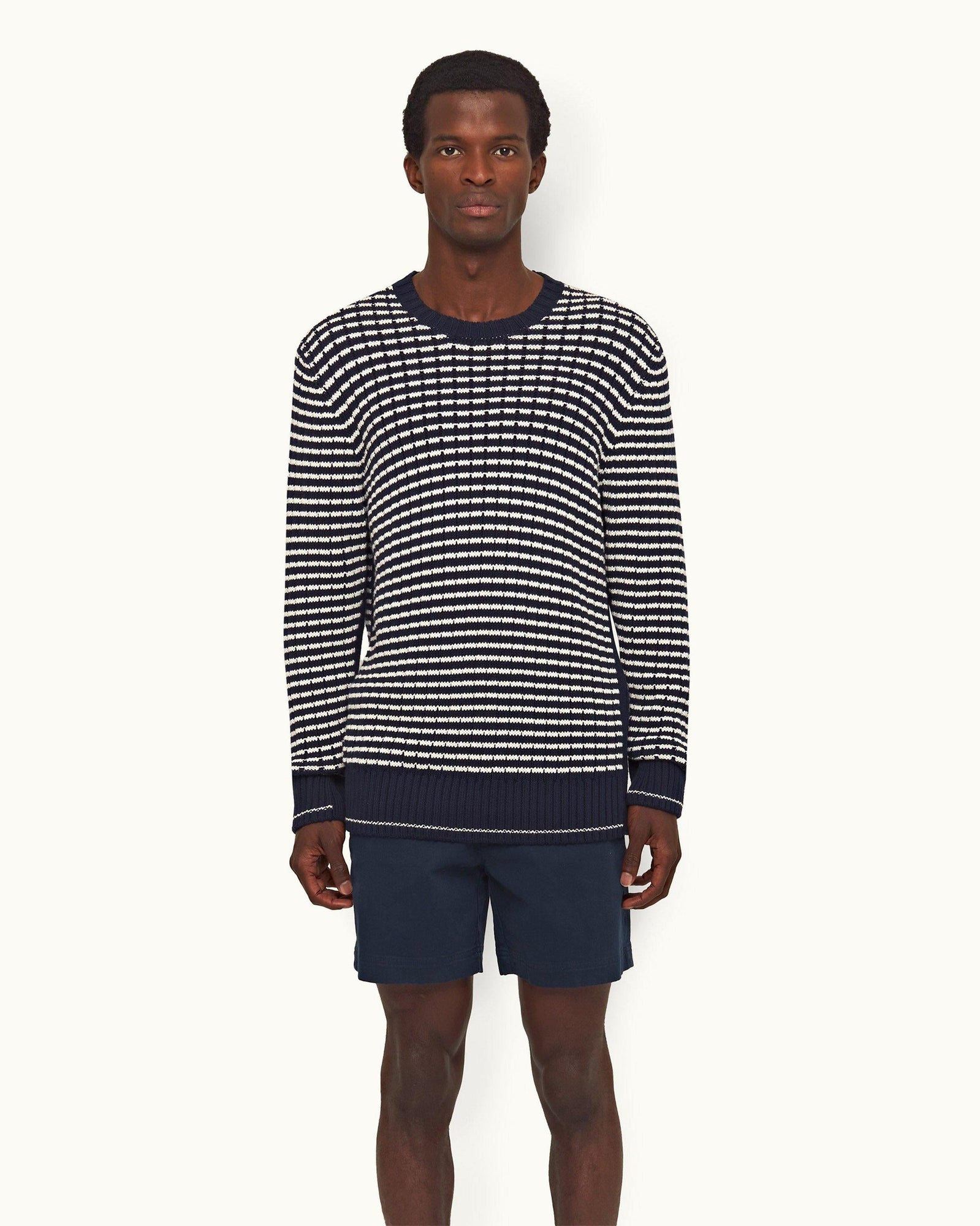 Night Iris/Sea Mist Side Stripe Jumper | Night Iris/Sea Mist