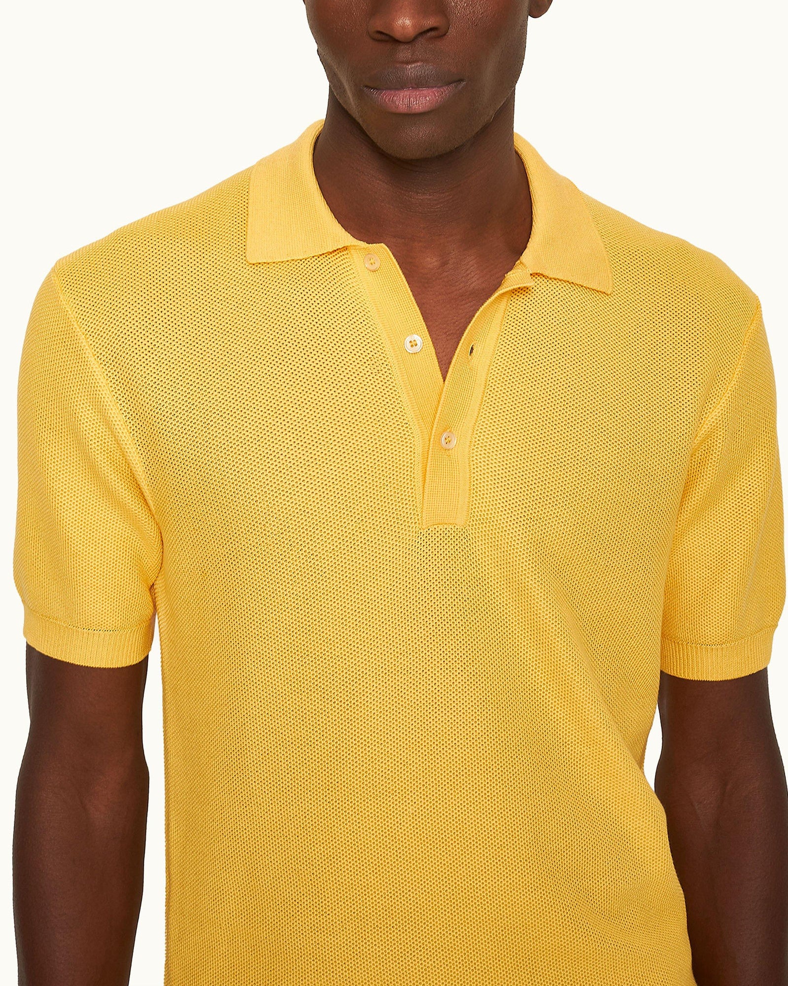 Mango Tailored Fit Mercerised Cotton Waffle Stitch Polo Shirt | Mango
