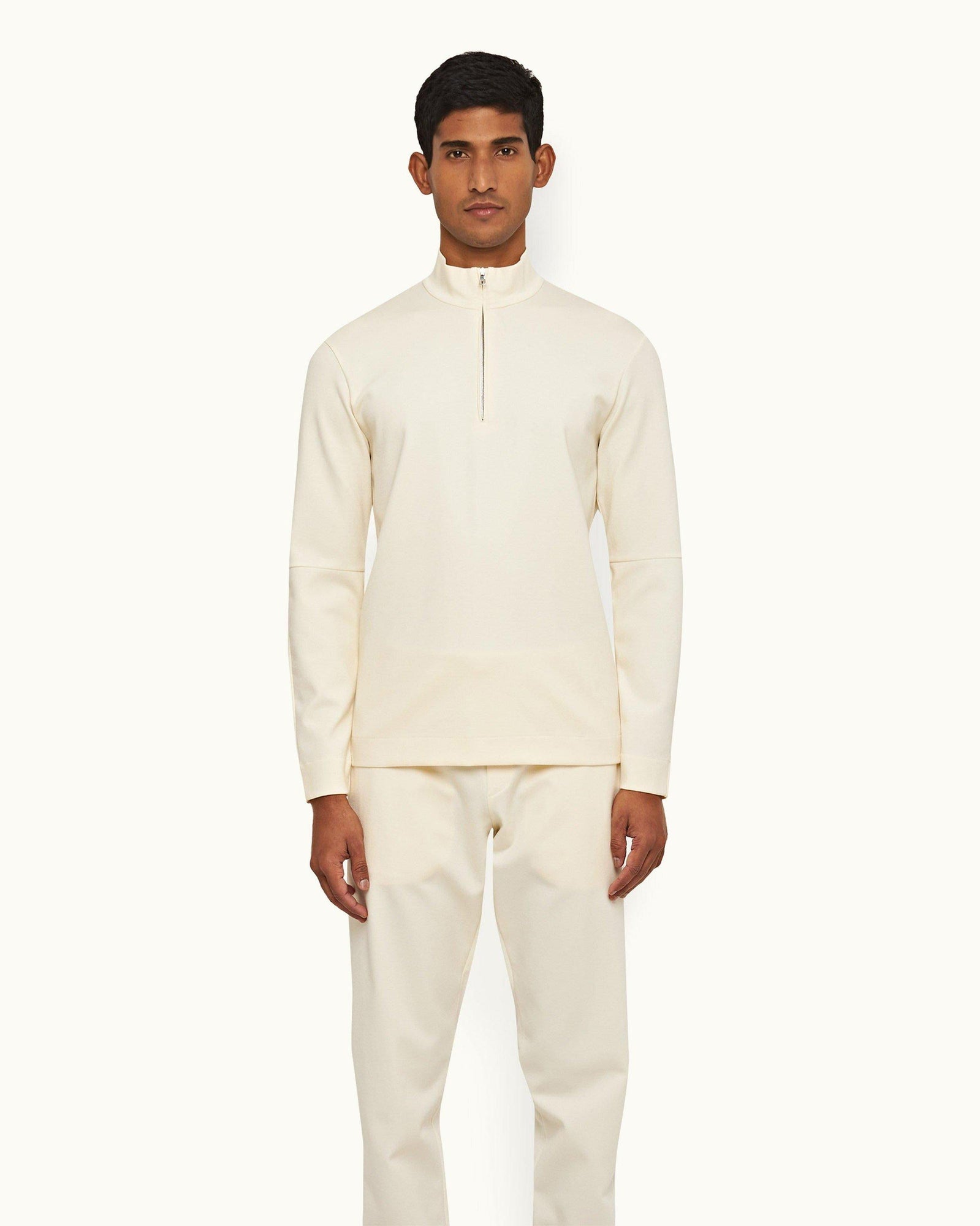 Sea Mist Classic Fit Articulated Half-Zip Sweatshirt | Sea Mist