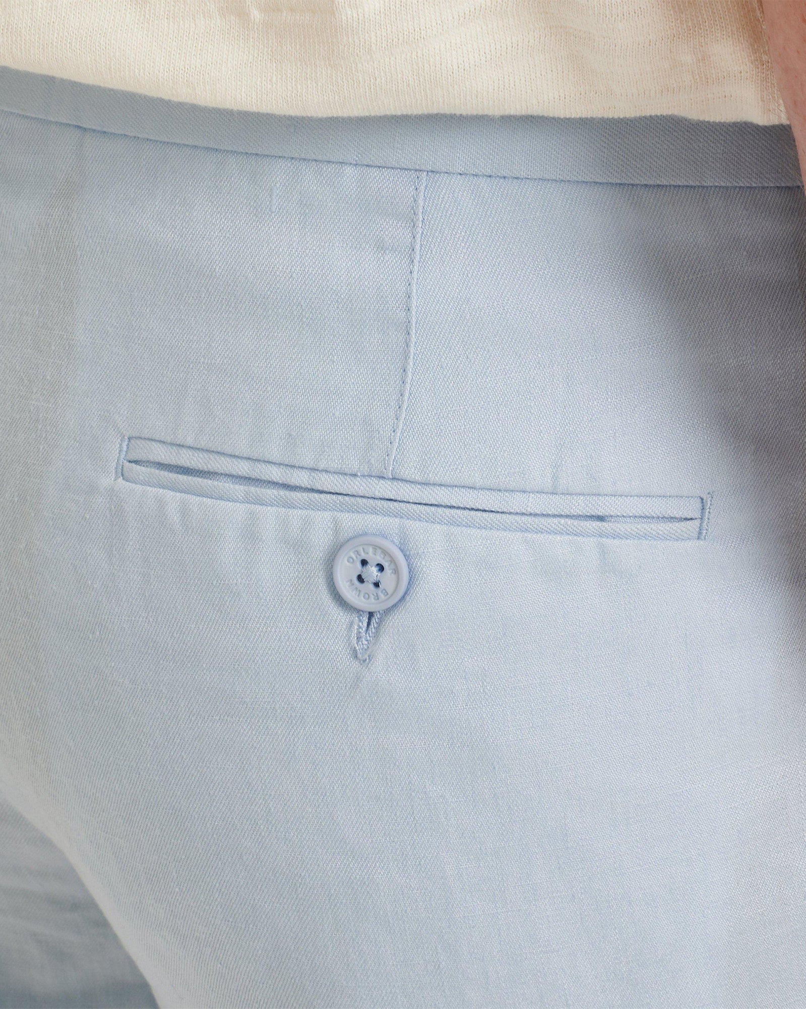 Men | Norwich Linen Short | Ice Blue