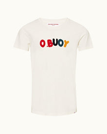 White Sand O.BUOY Classic Fit Short-Sleeve Cotton-Linen T-shirt | White Sand