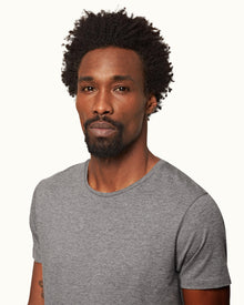 Cinder Tailored Fit Crewneck Cotton-Silk T-shirt | Cinder