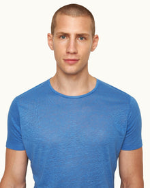 Tidal Tailored Fit Crew Neck Linen T-Shirt | Tidal