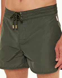 Forest Night Shorter-Length Board Swim Shorts | Forest Night