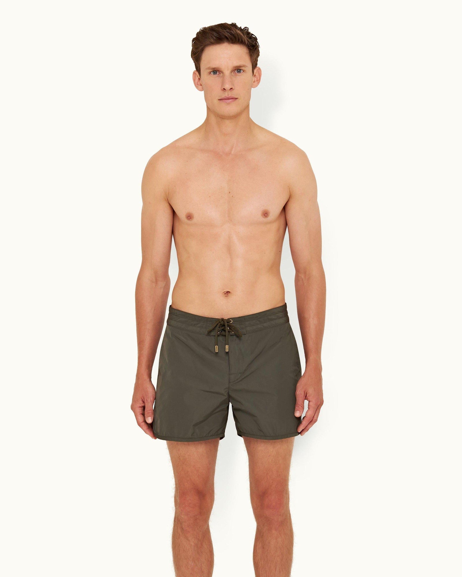 Forest Night Shorter-Length Board Swim Shorts | Forest Night