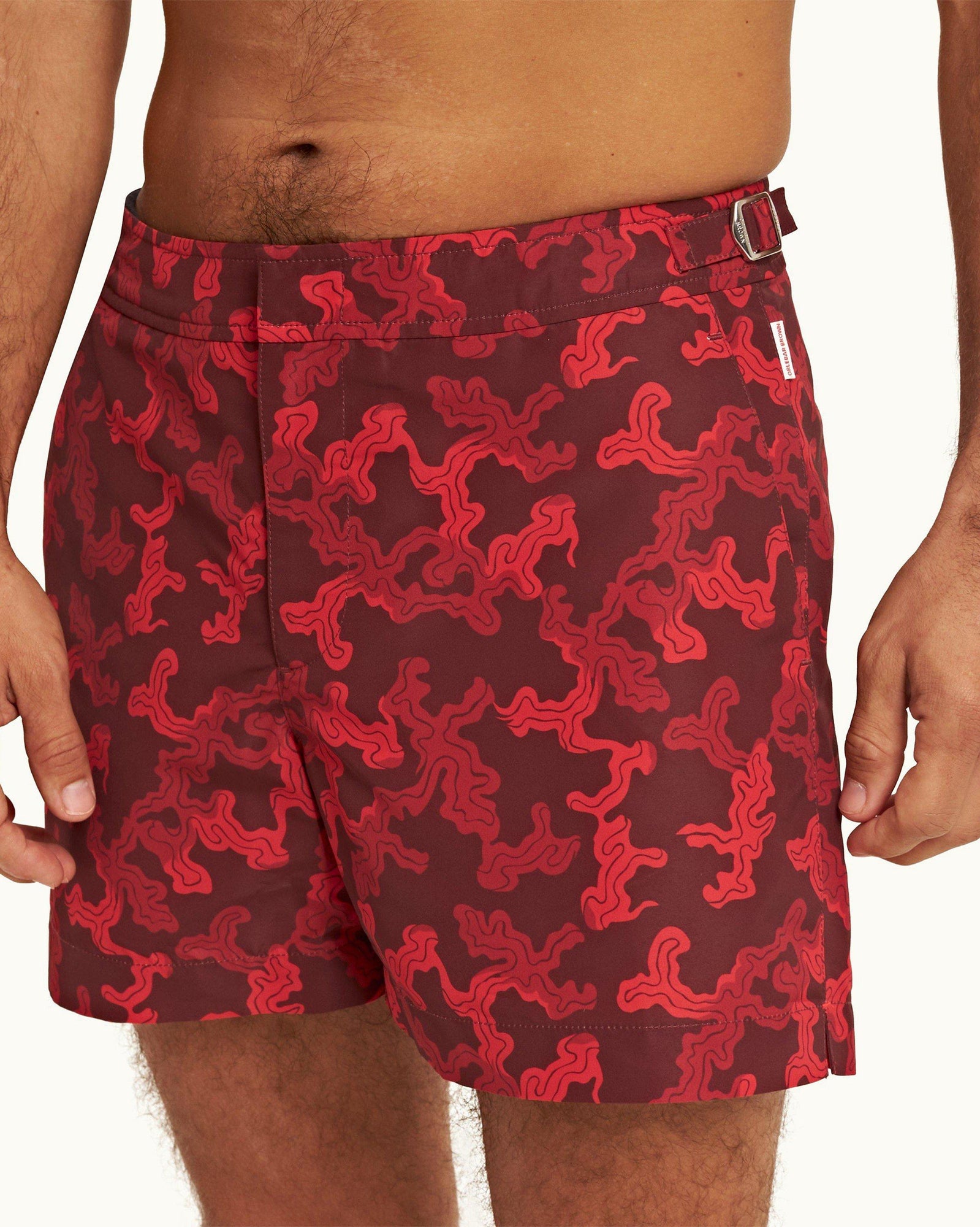 Setter Vermillion Current Shorter-Length Swim Shorts | Vermillion