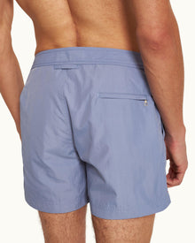 Setter Shorter-Length Swim Shorts Woven In France in Springfield Blue | Springfield Blue