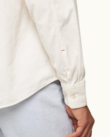 Sea Mist Classic Collar Relaxed Fit Overhead Corduroy Shirt | Sea Mist