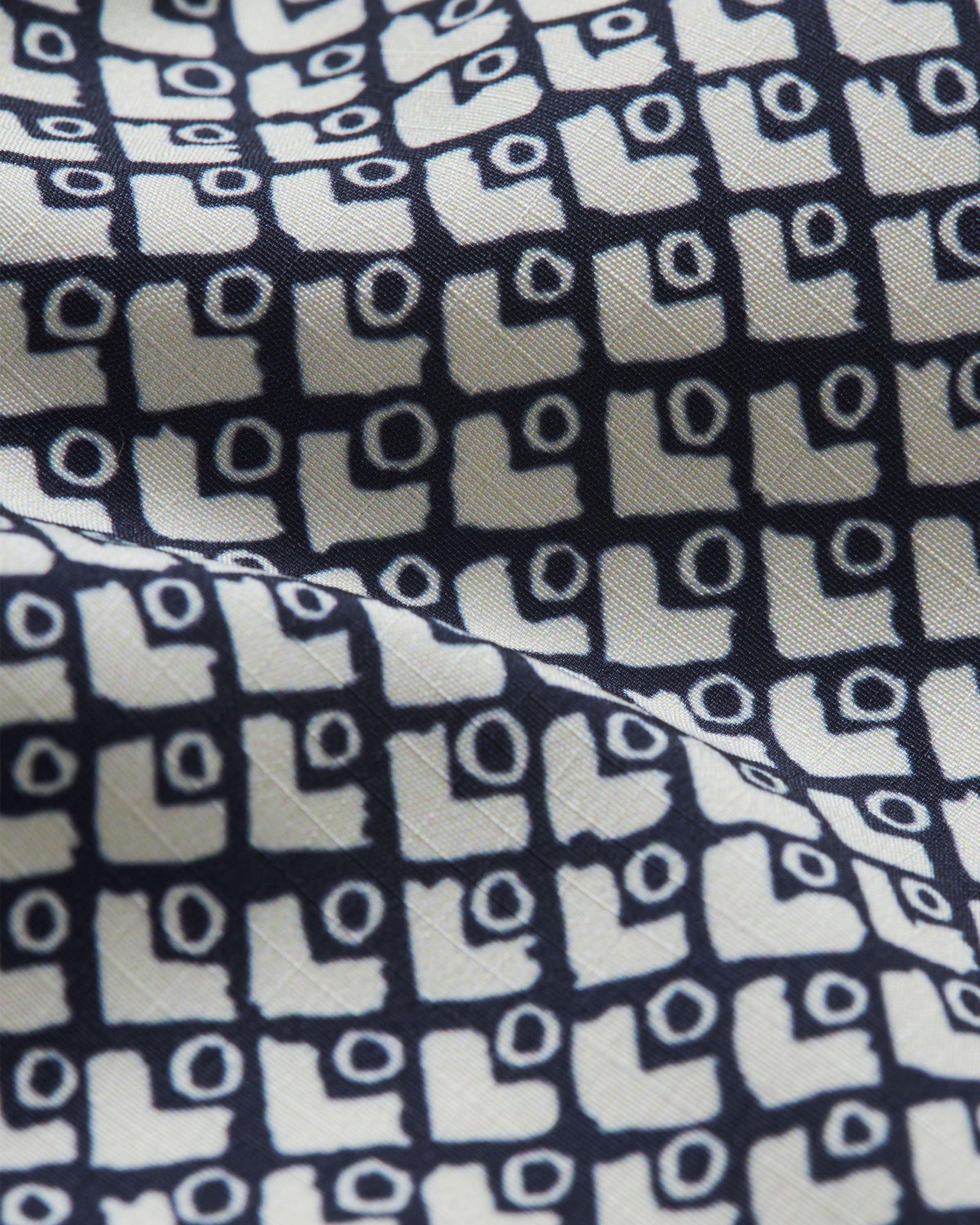 Standard Night Iris/White Sand Geo Print Mid-Length Drawcord Swim Shorts | Night Iris/White Sand