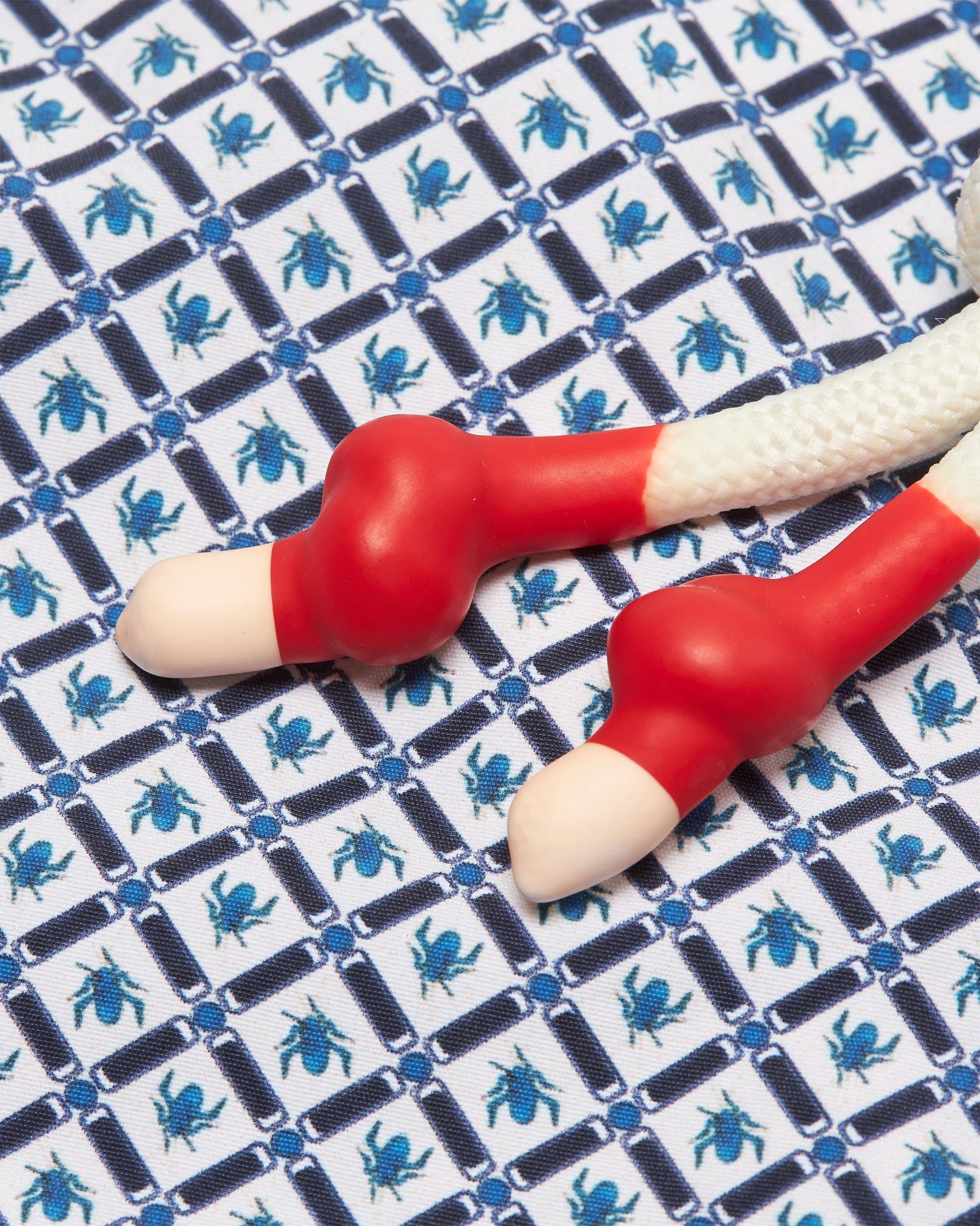 Standard Geo Print Mid-Length Drawcord Swim Shorts in Springfield Blue/White Sand colour | Springfield Blue/White Sand