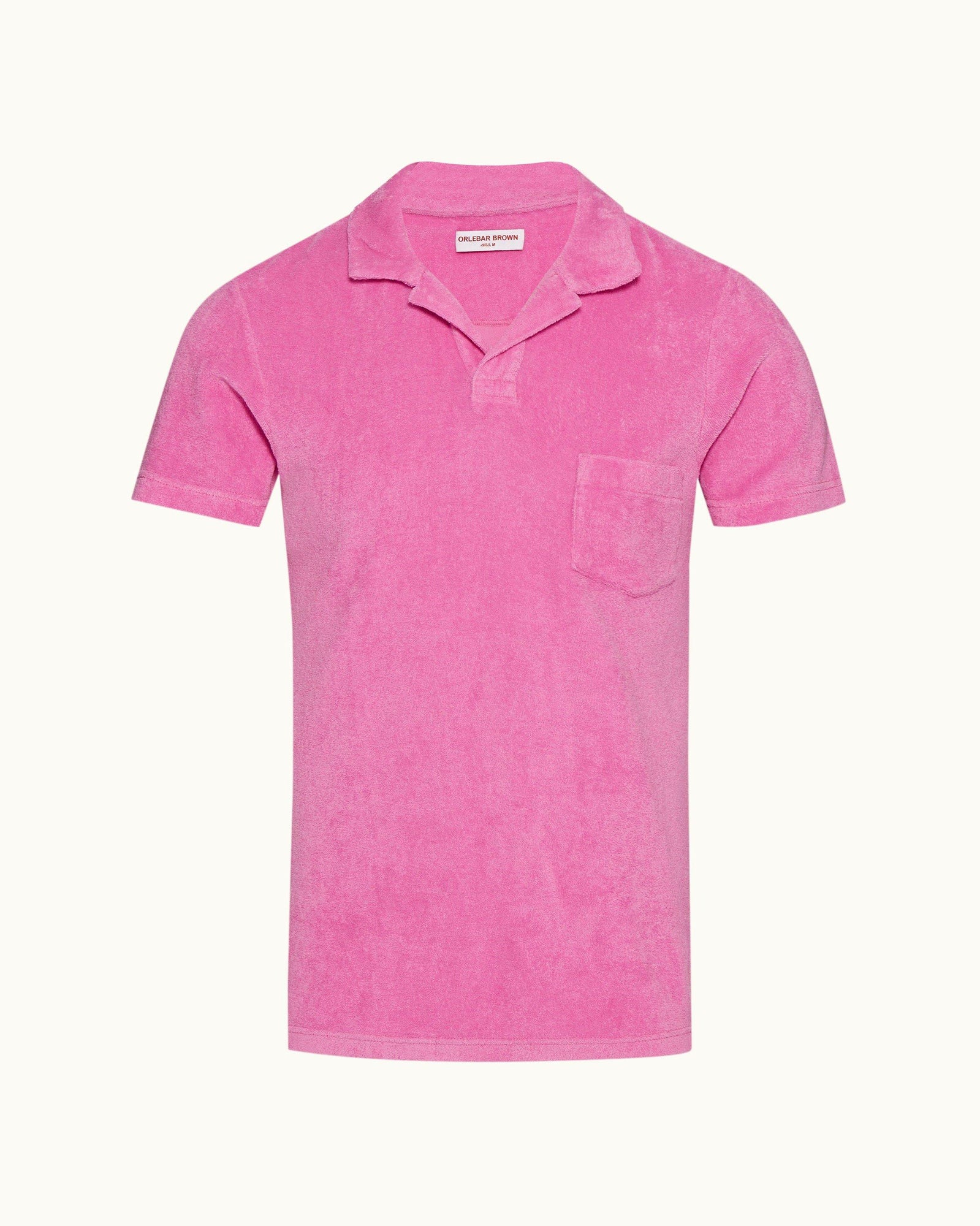 Terry Towelling Candy Tailored Fit Towelling Resort Polo Shirt | Candy