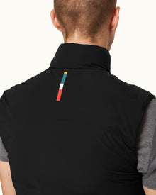 Teton Black Down-fill Quilted Gilet | Black