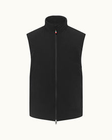 Teton Black Down-fill Quilted Gilet | Black