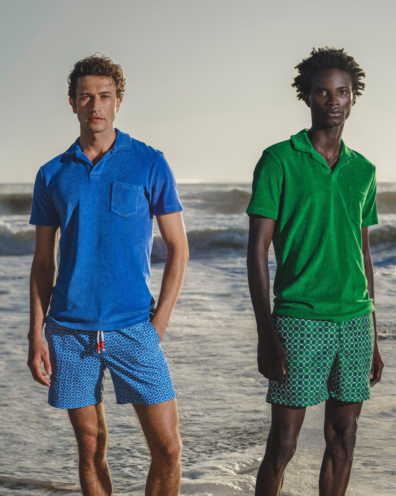 Tidal Tailored Fit Organic Cotton Towelling Resort Polo Shirt | Tidal