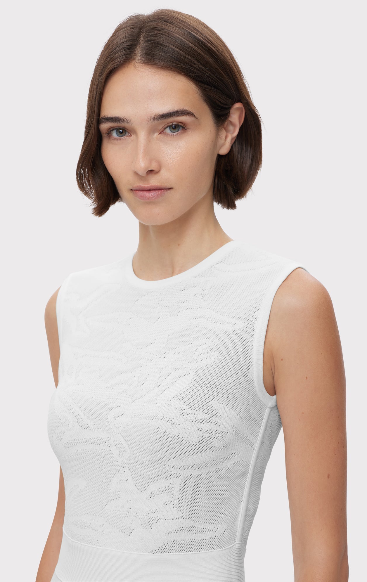 Textured Jacquard Dress | Alabaster